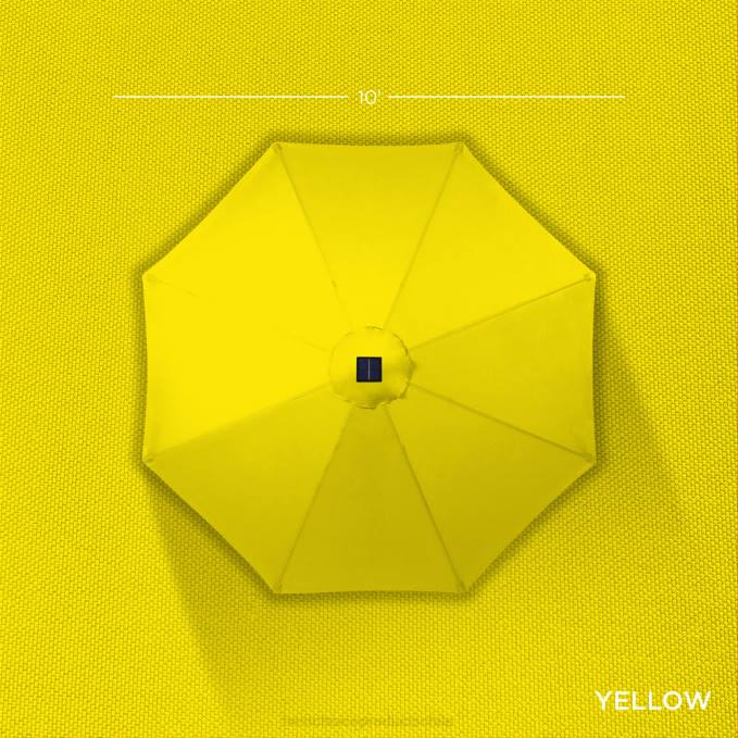 vida al aire libre | Best Choice Products Sombrilla de patio con luz LED solar con ajuste de inclinación, resistencia a los rayos UV amarillo08BN1346