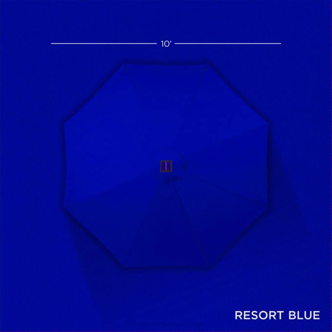 vida al aire libre | Best Choice Products Sombrilla de patio con luz LED solar con ajuste de inclinación, resistencia a los rayos UV recurso azul08BN1345