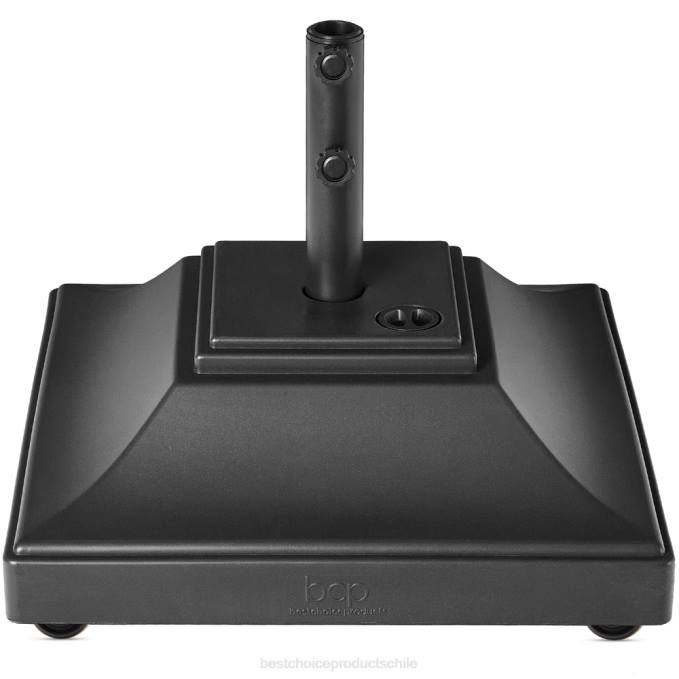 vida al aire libre | Best Choice Products base móvil para sombrilla, soporte rellenable con 4 ruedas, 2 candados, capacidad de 120 lb negro08BN1442